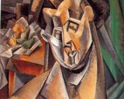 巴勃罗 毕加索 : 静物前的女人